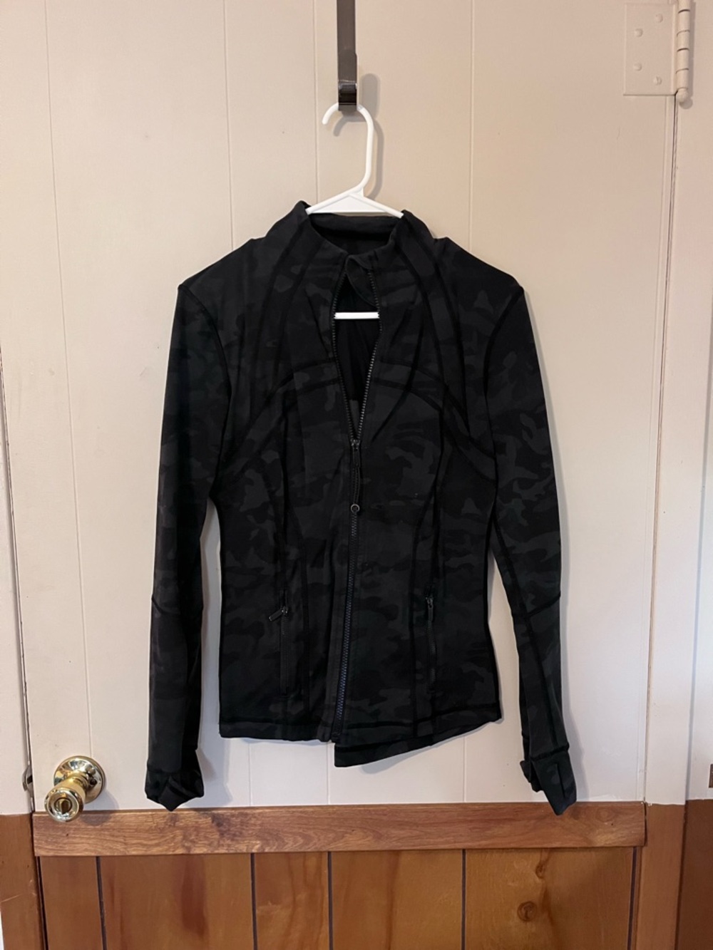 lululemon athletica Black Camouflage Full-Zip Hoodie